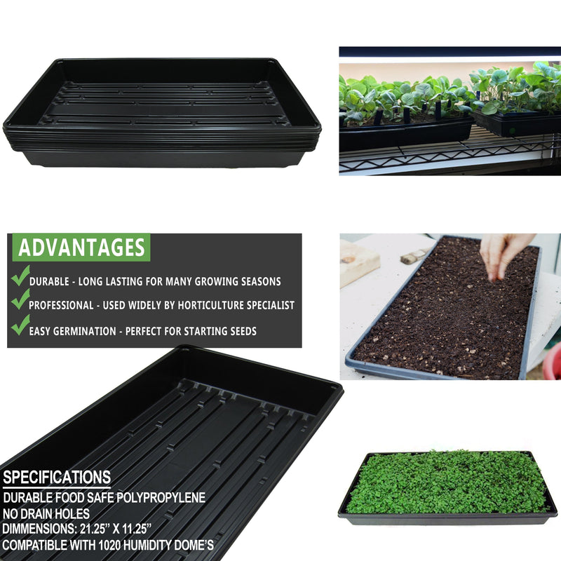 Propagation Yield Lab Heavy Duty Seed and Clone Propagation Tray with Dome - 10 Pack advantages