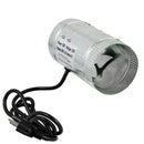 Climate Control Yield Lab 4” Booster In-Line Duct Fan side with cable