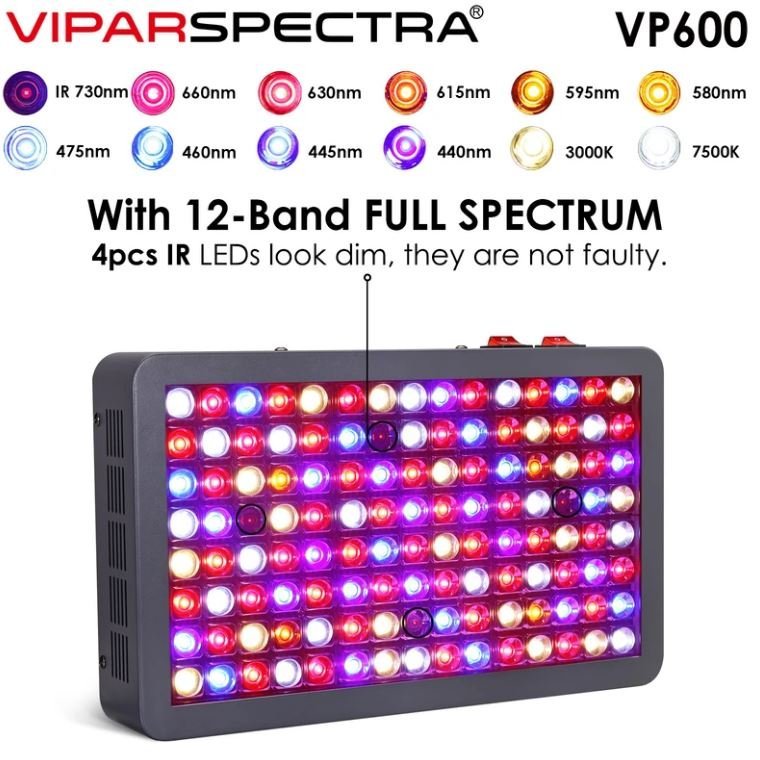 LED Grow Light Viparspectra 265W VP600 - lights