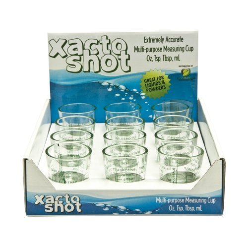 Growing Essentials Xacto Shot Display w/ 12 shot glasses in display package
