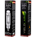 Grow Lights Yield Lab HPS 600w Lamp HID Bulb (3 Pack) front and back of box