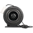 Climate Control Yield Lab 6 inch 440 CFM Duct Inline Fan with 6" Carbon Filter Ducting and Clamps front of fan